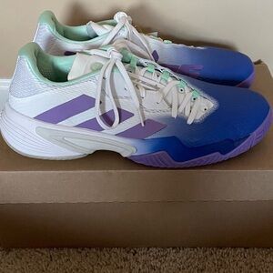 NWT Adidas Barricade W Tennis Shoes Sneakers Lucid Blue/Violet Fusion Size 10